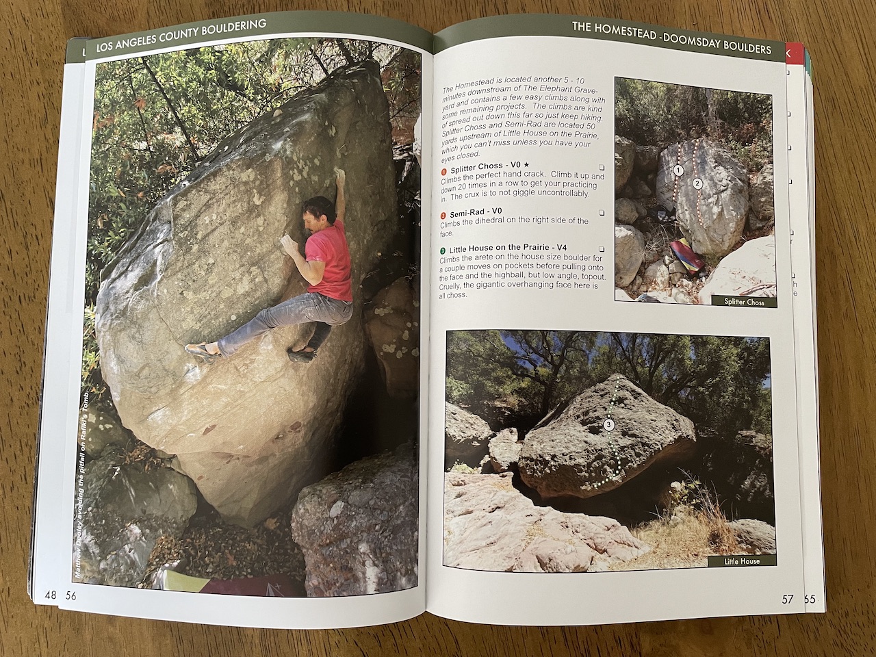 los angeles county bouldering, book