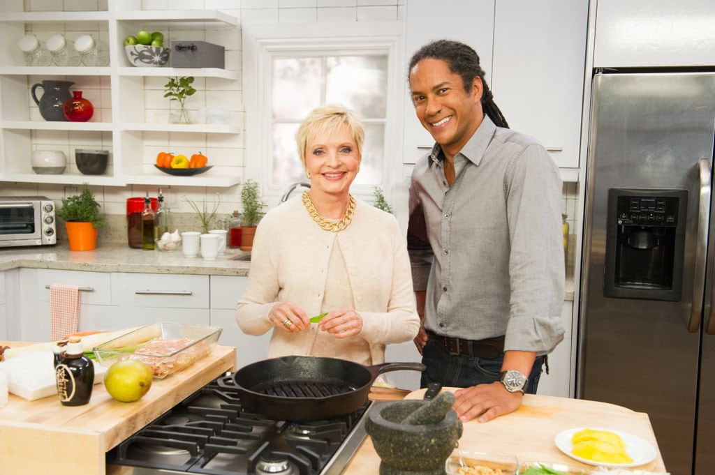 Chef Govind and Florence Henderson