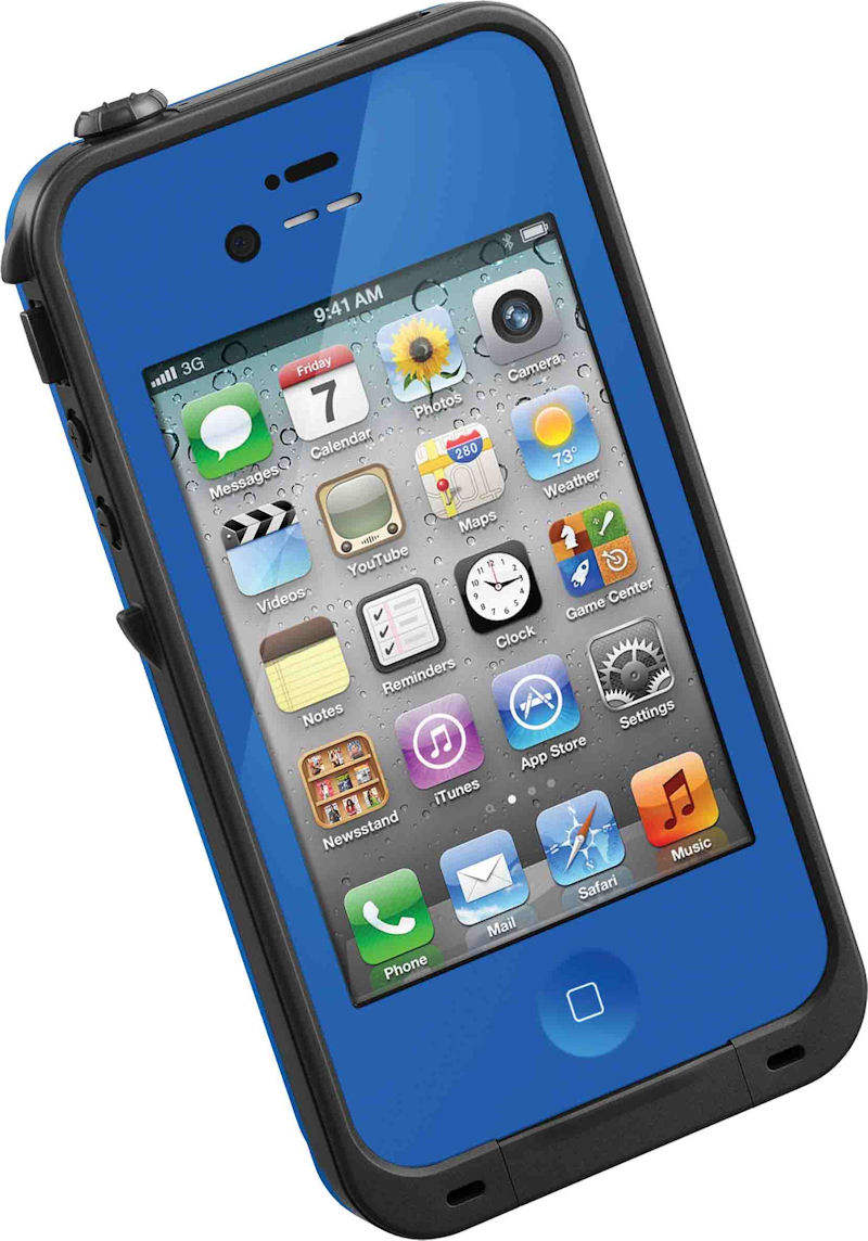 Blue Lifeproof phone