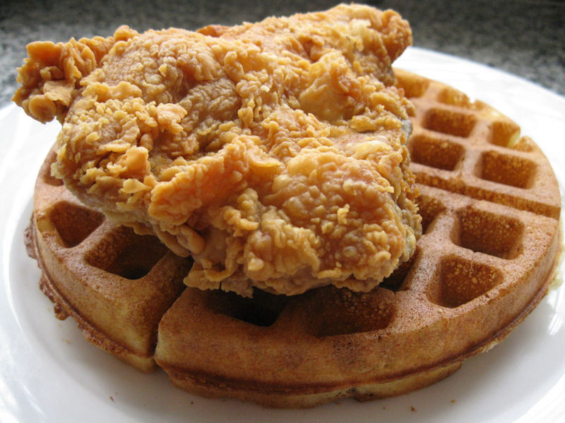 Popeyes chicken and waffles