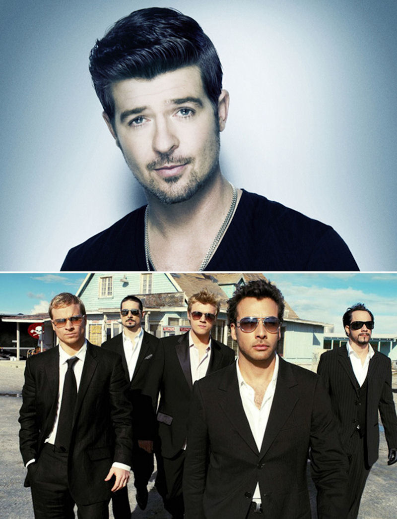 Robin Thicke and Backstreet Boys