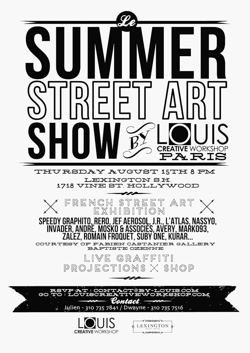 Summer Street Art Show Louis Creative Workshop Paris