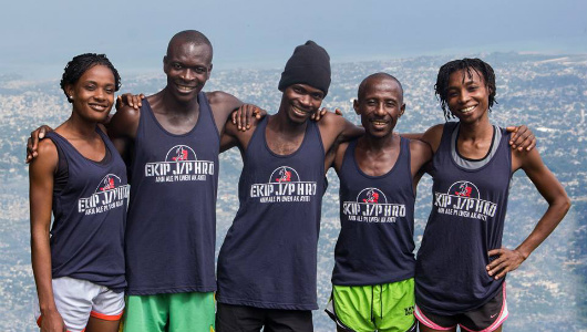 JP Haitian Relief Organization runners
