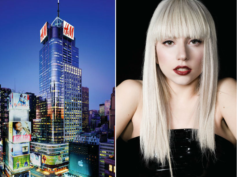 H&M Times Square Lady Gaga