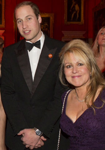 Prince William and Tina Cassaday Winter Gala 2013