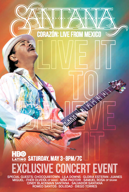 Carlos Santana concert on HBO Latino