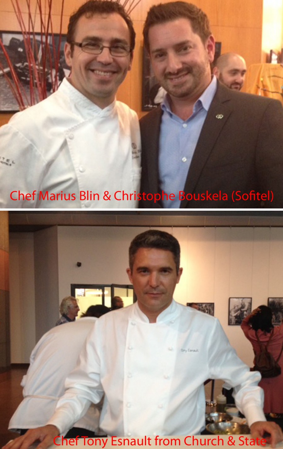 Chef Marius Blin, Christophe Bouskela, Chef Tony Esnault