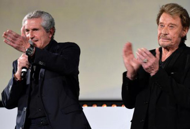 Claude Lelouche and Johnny Hallyday at COLCOA- LATFUSA