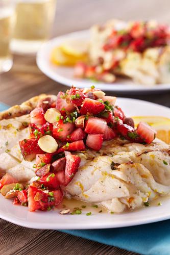 Strawberry Recipe Halibut