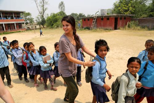 Selena Gomez Unicef Nepal