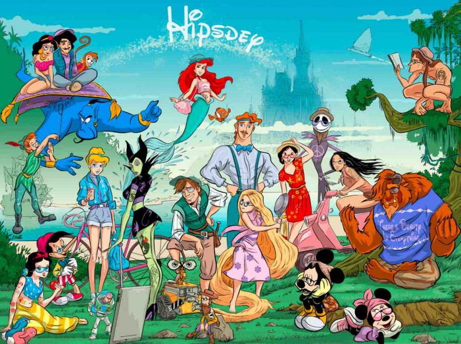 DesignCrowd disney hipsters