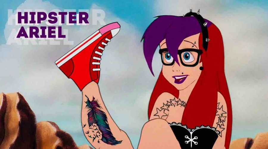 DesignCrowd Makes Disney Characters Go Hipster