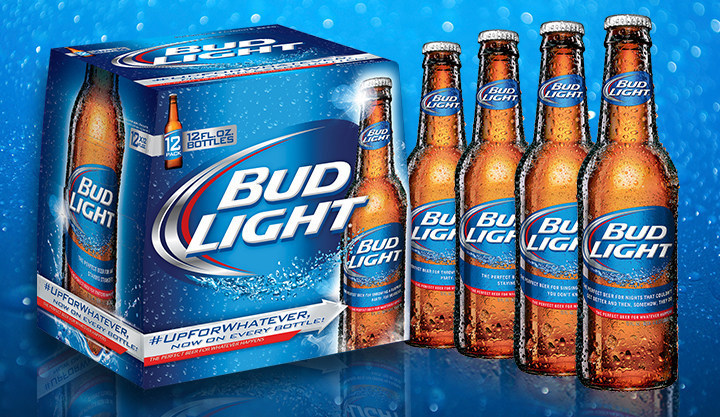 Bud Light Introduces New "Up For Whatever" Bottle.