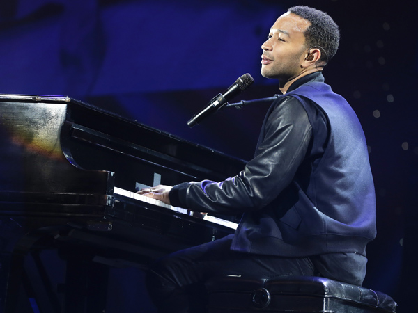 Idina Menzel and John Legend