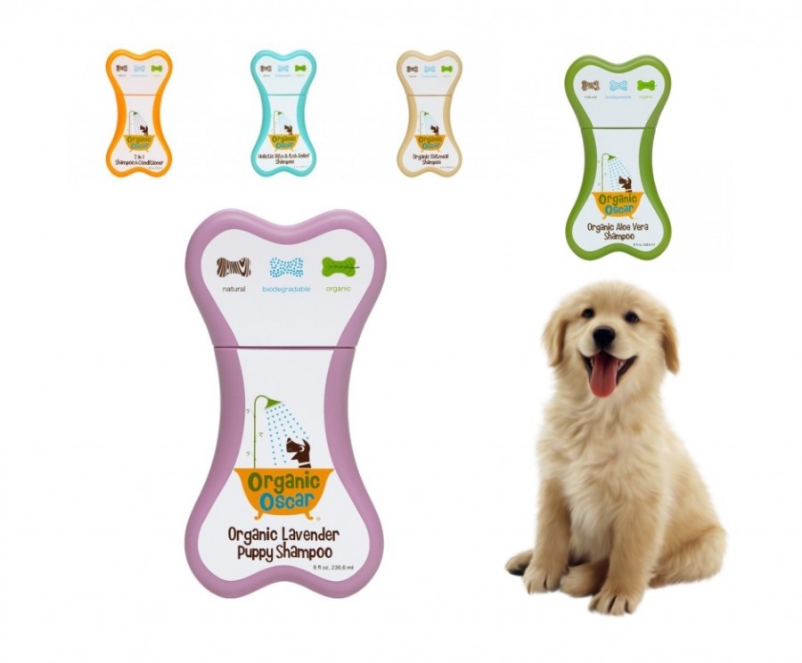 Organic Oscar dog shampoos and conditioners