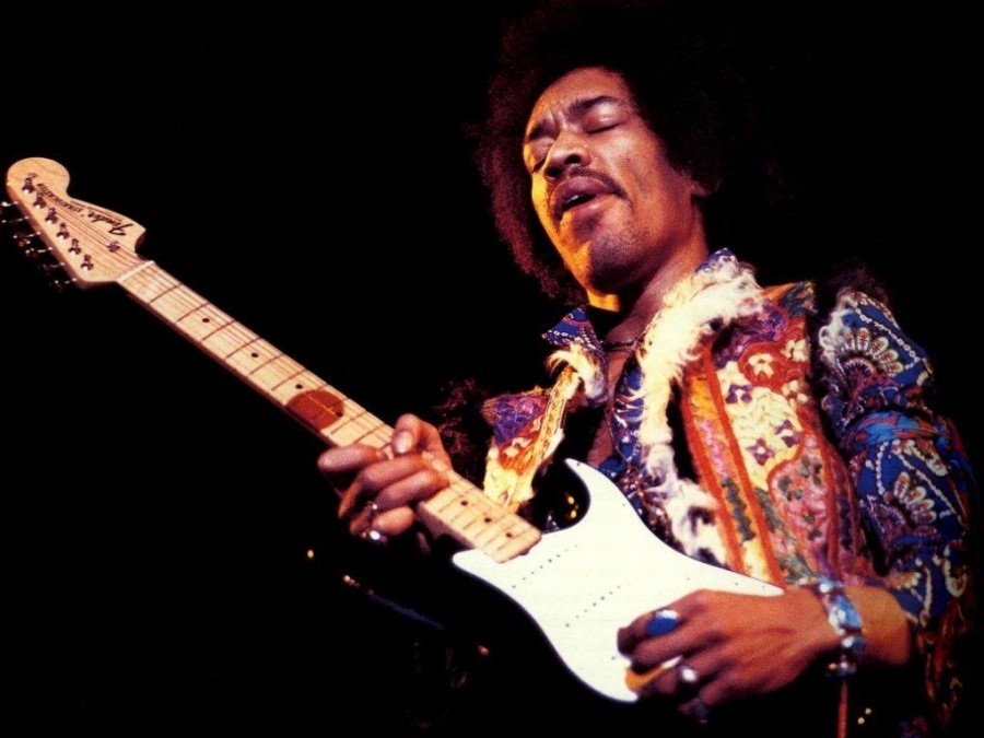 Jimi Hendrix guitar - grammy museum