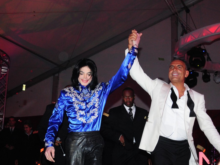 Christian Audigier with Michael Jackson