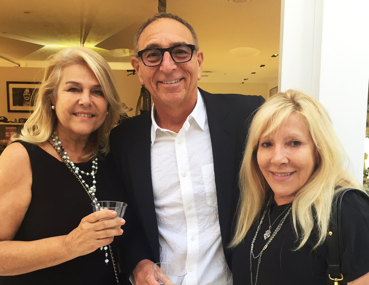 Michele La Porta of PURE, Ron Robinson, LATF Publisher/CEO Michele Ely