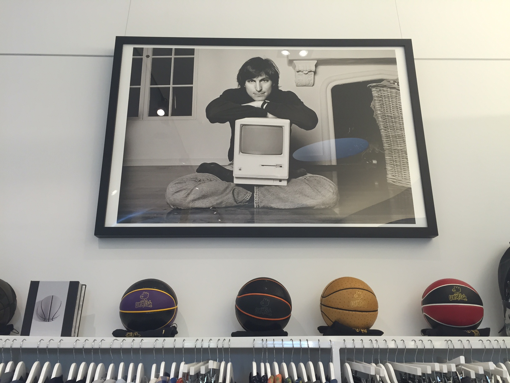 Norman Seeff's photograph of Steve Jobs on display at Ron Robinson
