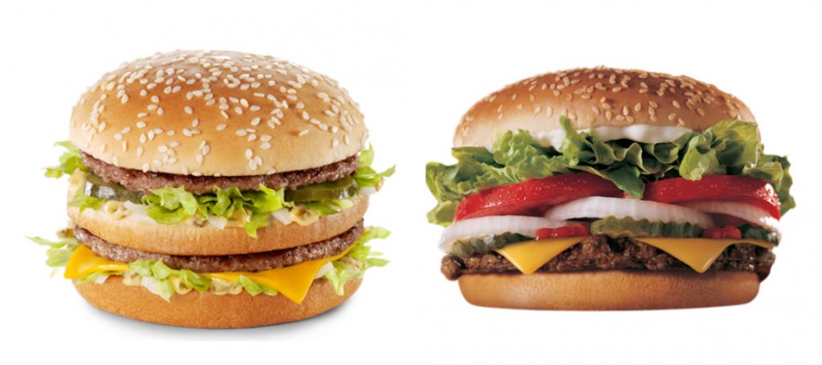 Burger King and McDonald's