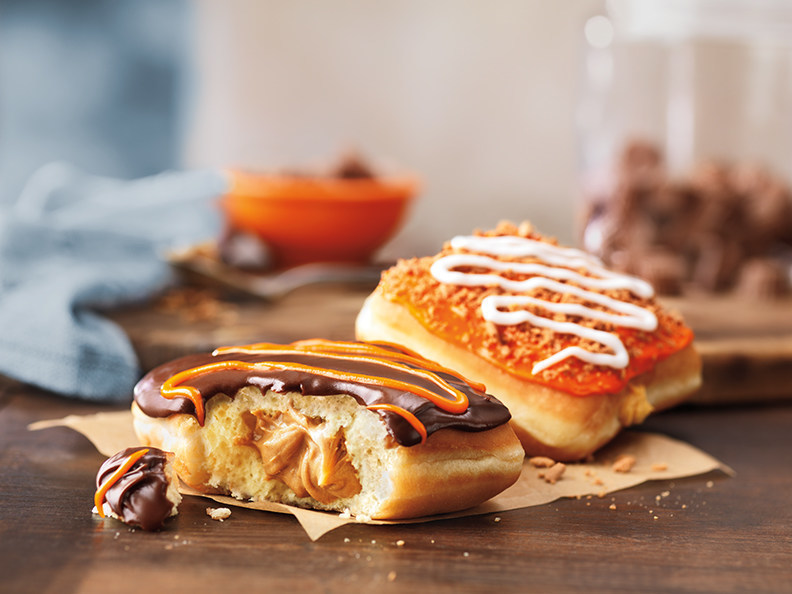 Dunkin' Donuts Pumpkin Cheesecake square