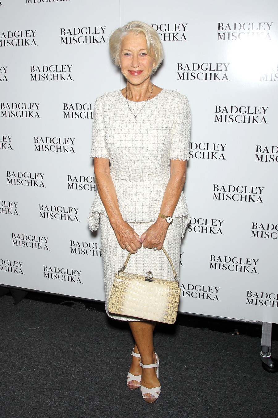 Helen Mirren - Badgley Mischka NY Fashion Week