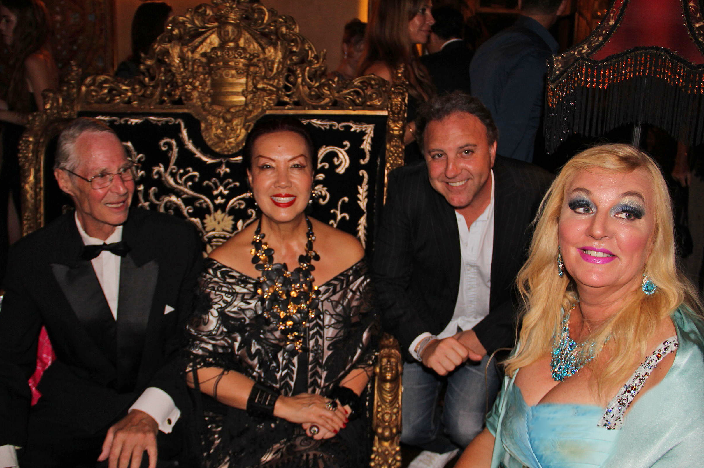 H.H. Prince Waldemar, Sue Wong, Daniel Bohbot, H.H. Princess Antonia Schaumburg-Lippe