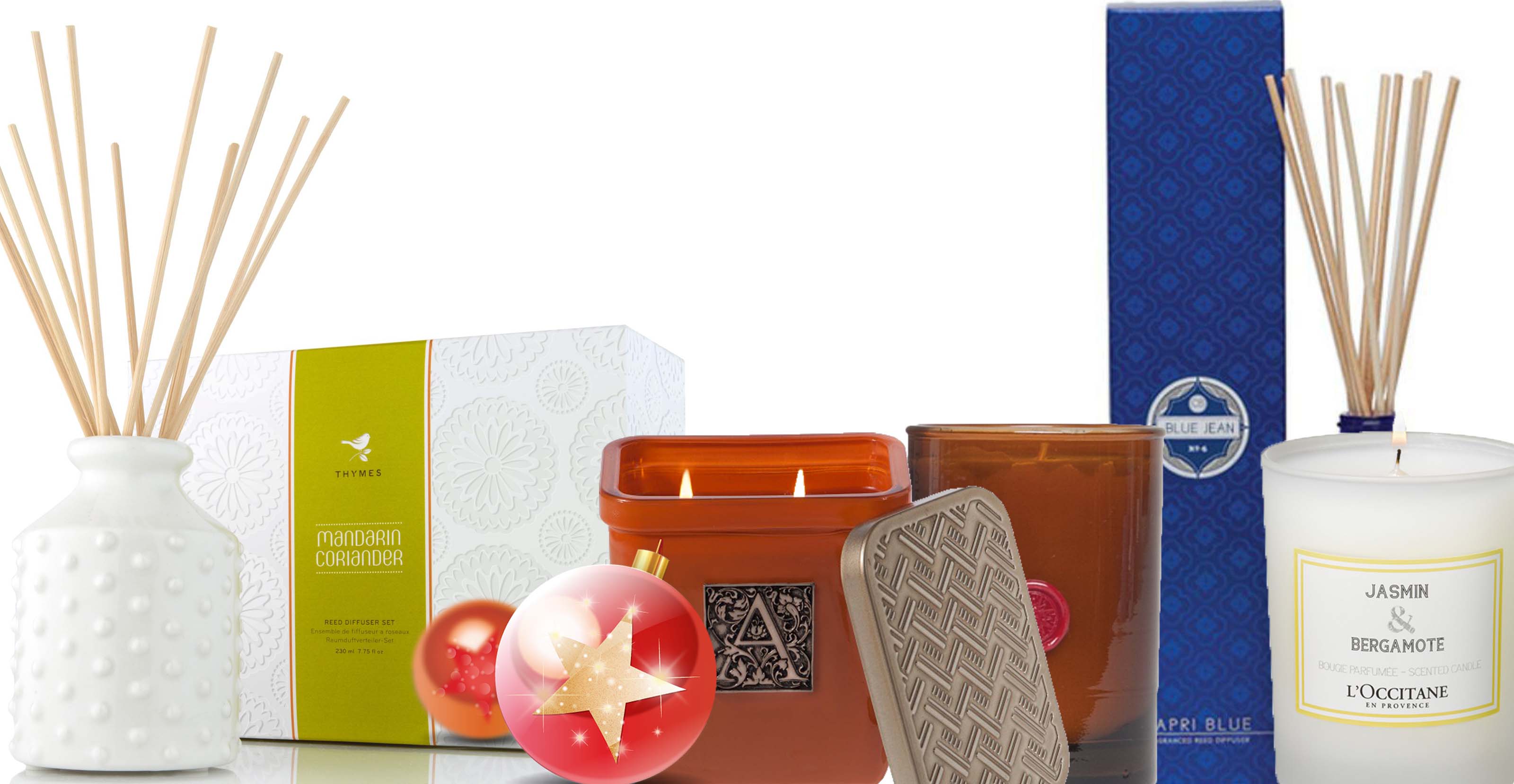 Holiday Gift ideas: thyme, illume, l'occitane