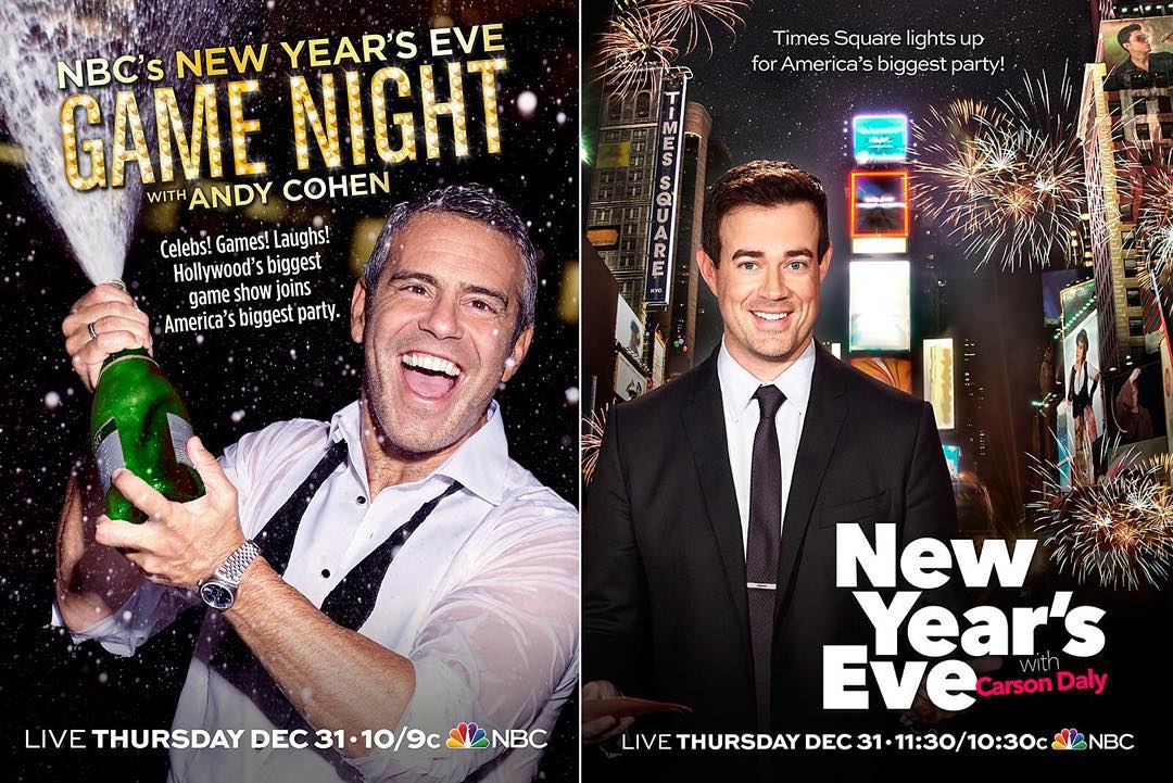 Andy Cohen and Carson Daly on NYE