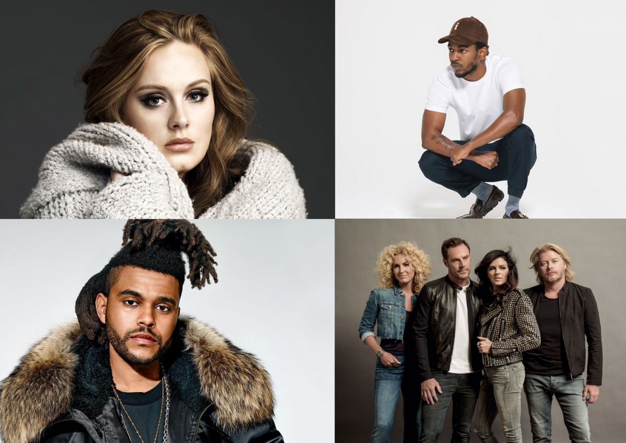 Adele, Kendrick Lamar, Little Big Town - Grammys