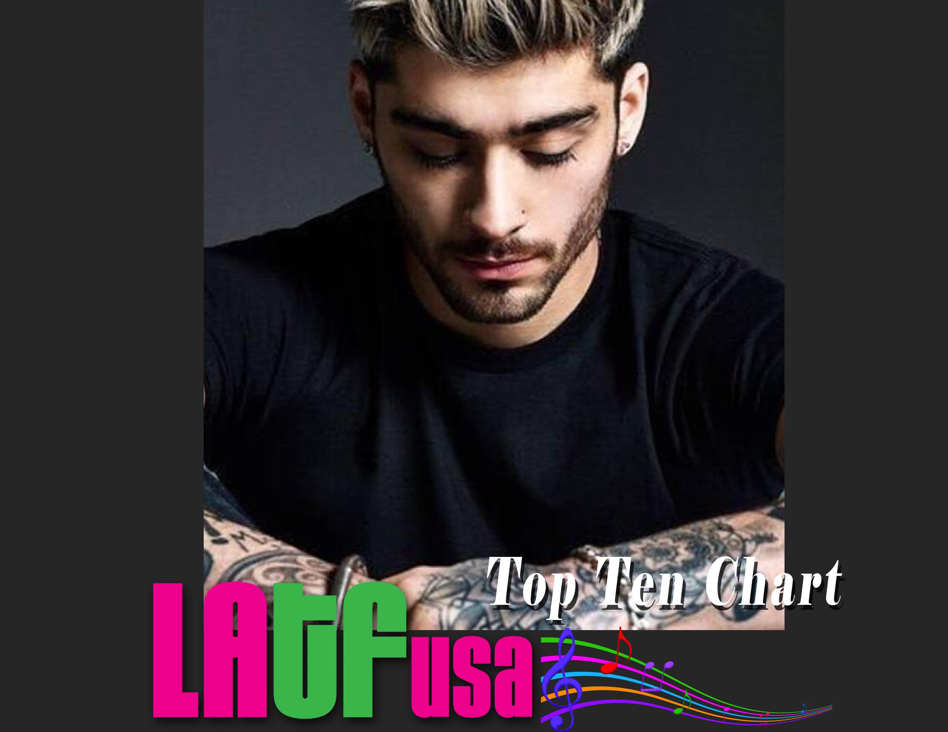 Zayn malik LATF USA top ten music chart