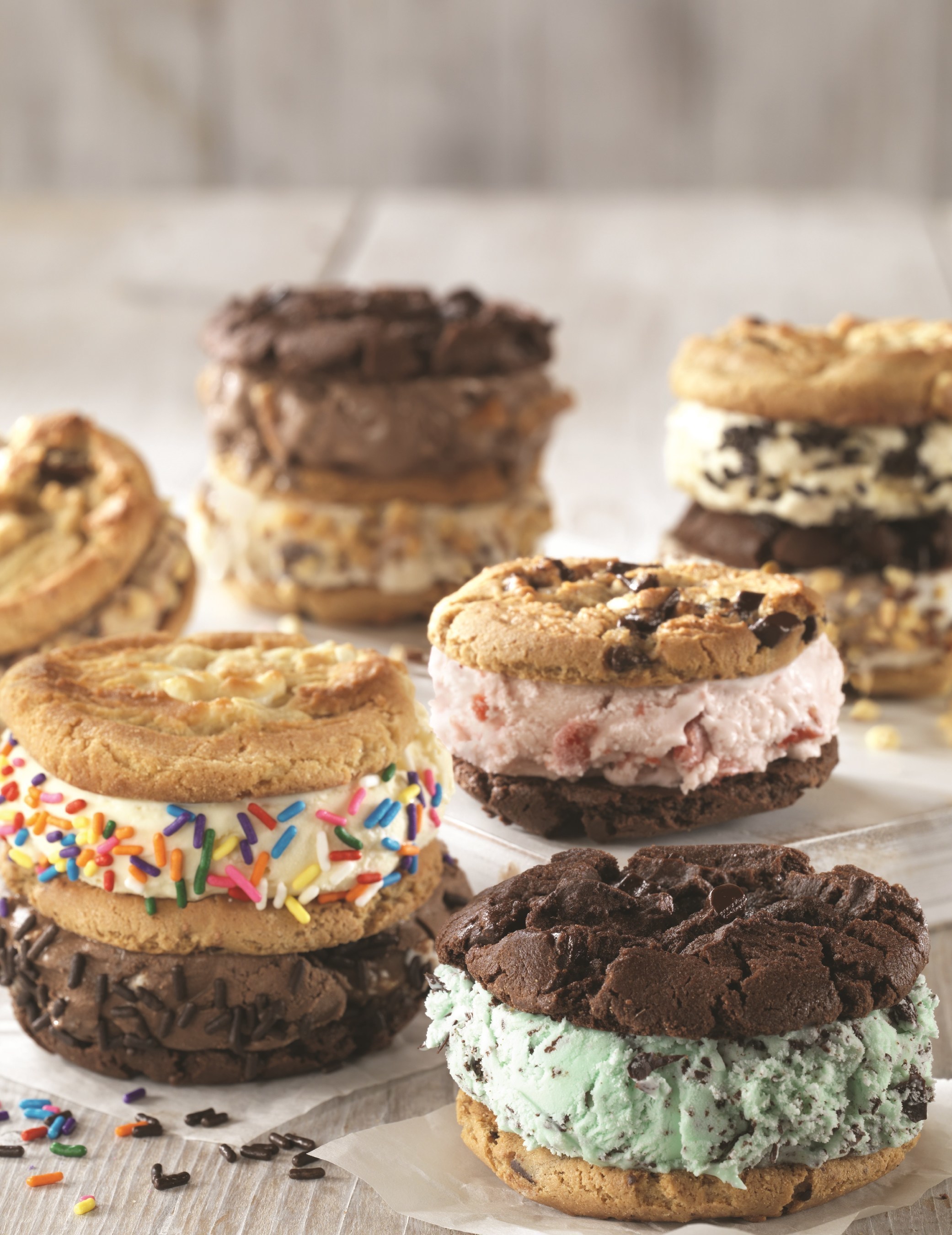 Baskin Robbins warm ice cream sandwiches