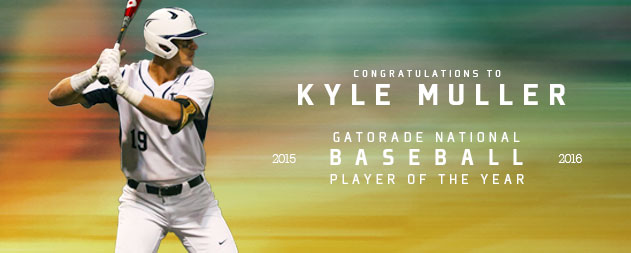 Gatorade national baseball player of the year, kyle muller