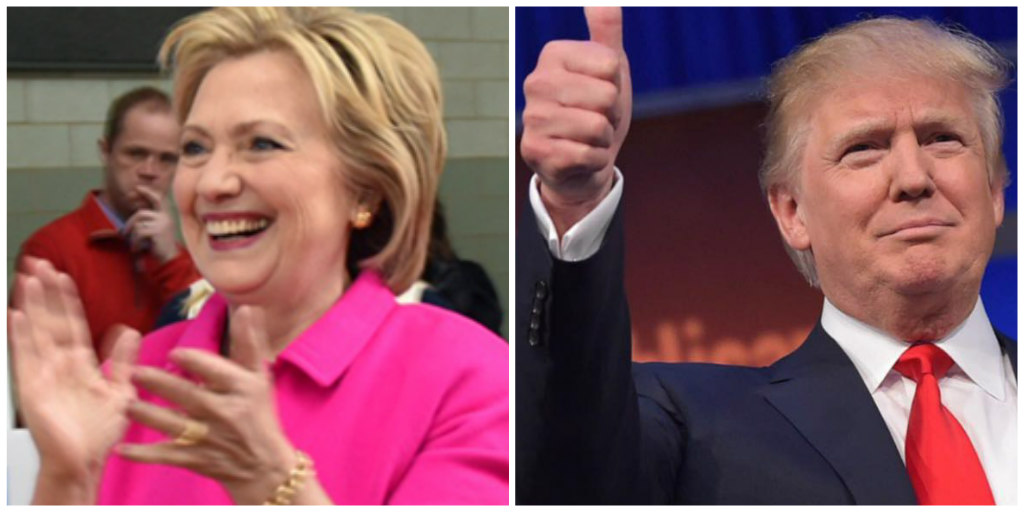 Hillary Clinton, Donald Trump