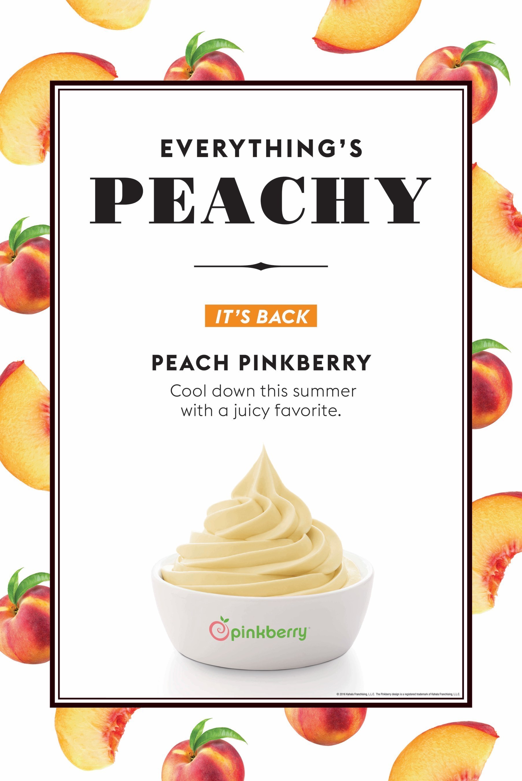 Pinkberry peach flavor