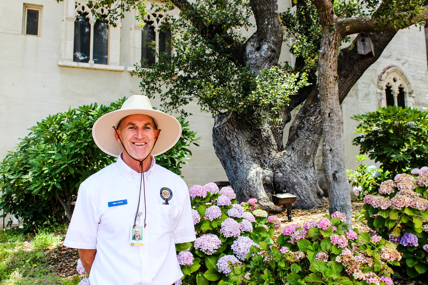 Todd Potter, Hearst Castle, tour guide