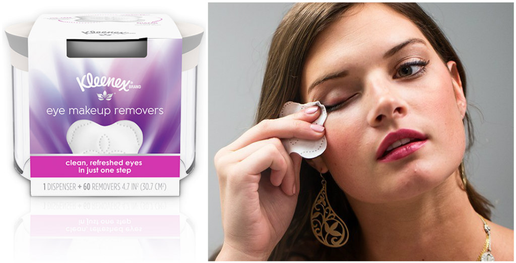 Kleenex eye makeup remover