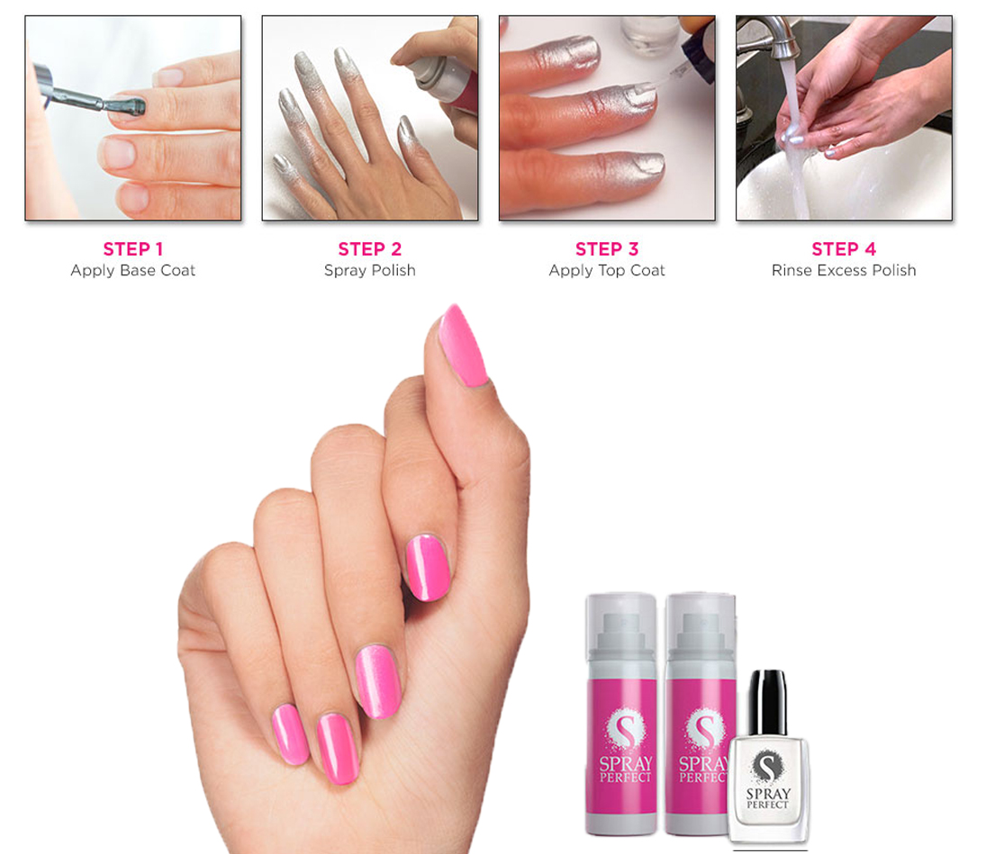 spray perfect nail polish