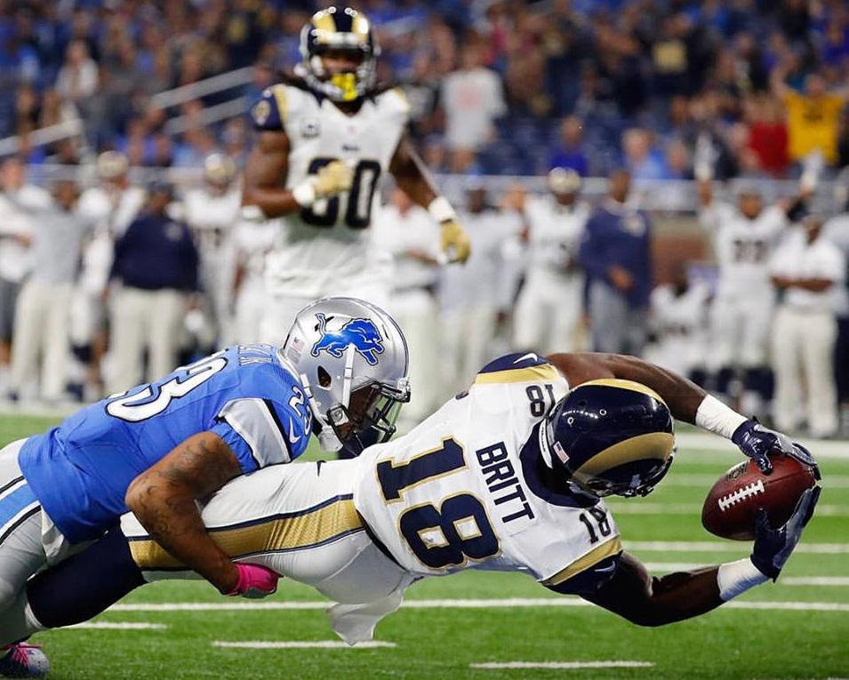 la rams vs detroit lions sports recap - kyle edwards