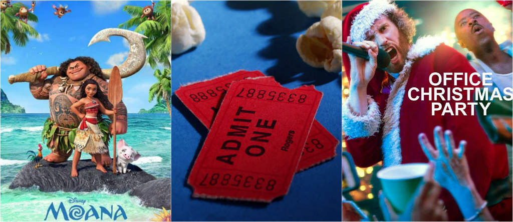 box office, moana, office christmas party