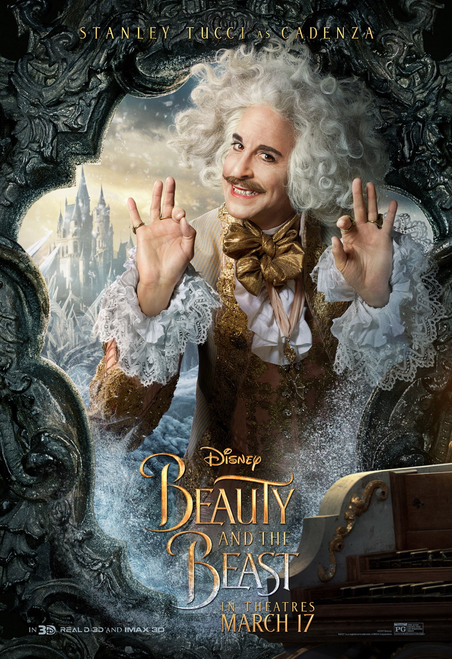 stanley tucci beauty and the beast