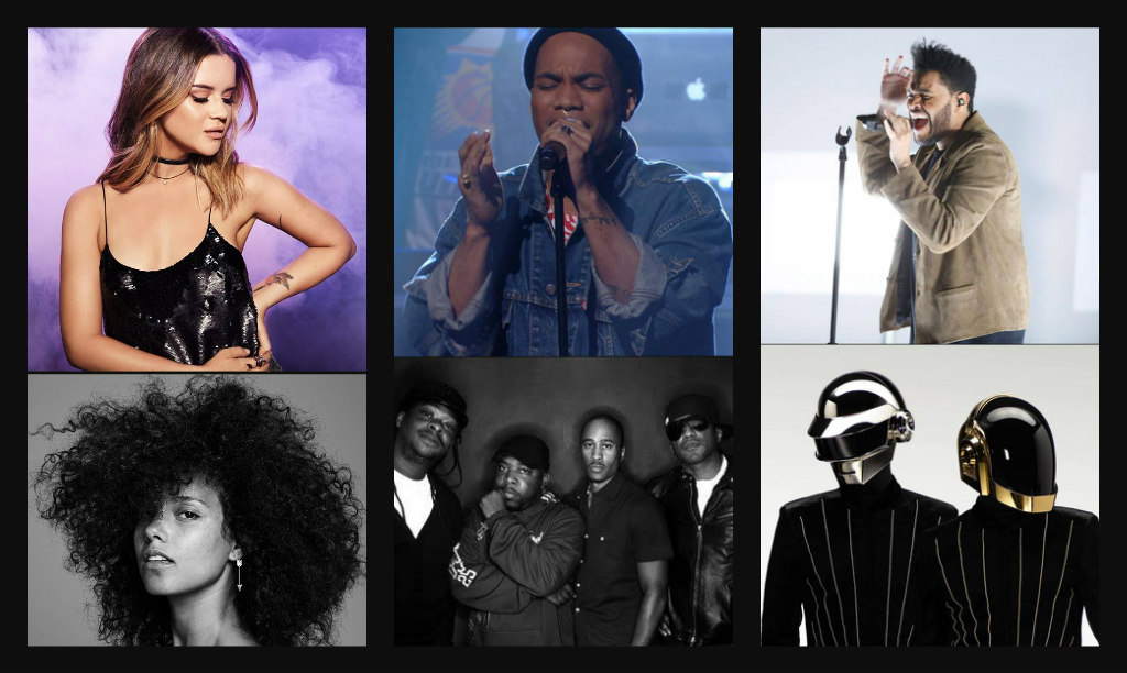 Grammy moment collage
