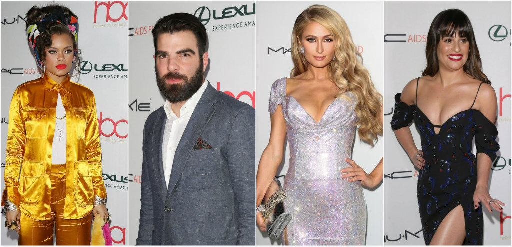 2017 Hollywood beauty awards, andra day, paris hilton, zachary quinto, lea michele