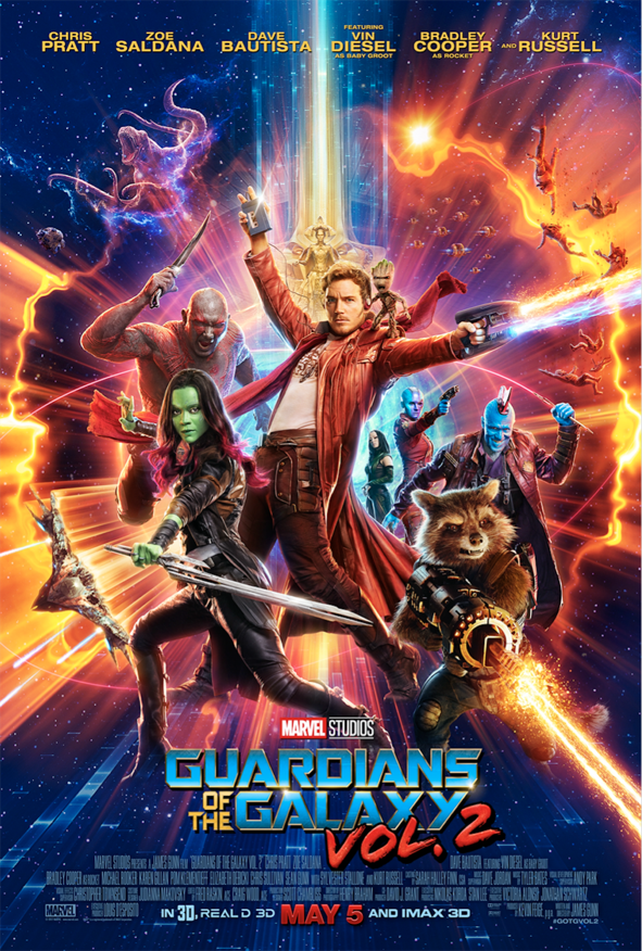 Marvel Studios’ Guardians of the Galaxy Vol. 2 is in U.S. theaters in 3D, RealD 3D and IMAX 3D May 5, 2017