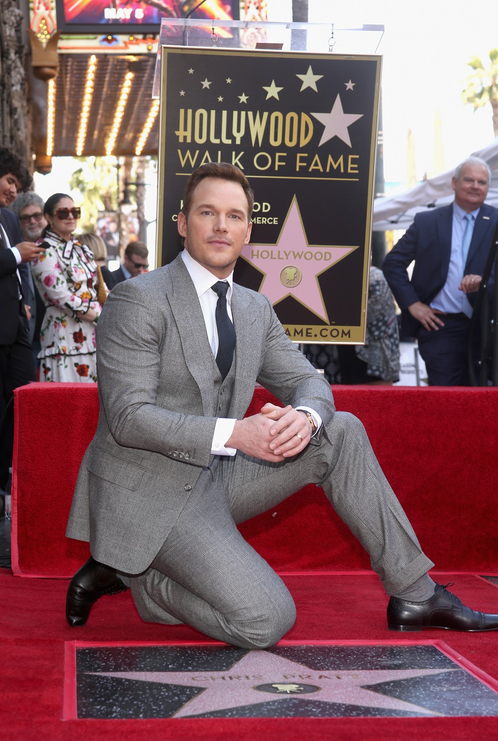 chris pratt, hollywood walk of fame star