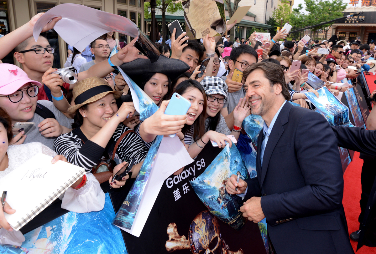 Pirates Of Caribbean Shanghai Premiere Javier Bardem