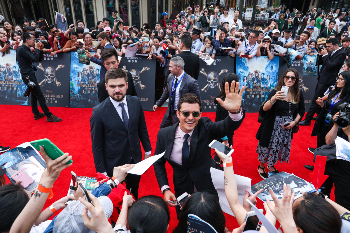 Pirates Of Caribbean Shanghai Premiere Orlando Bloom