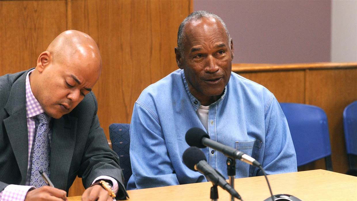 O.J. Simpson and Attorney at parole hearing July 20, 2017