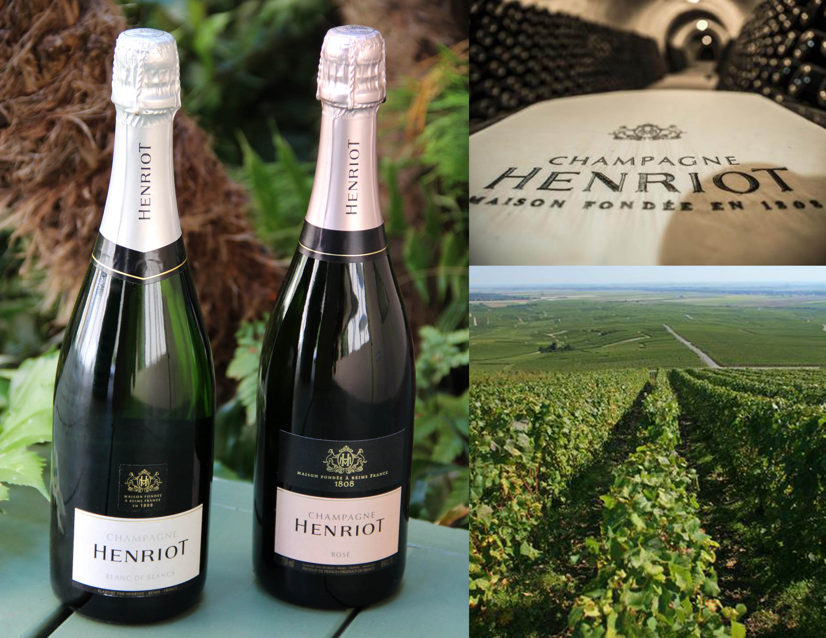 Henriot Champagne Bottles