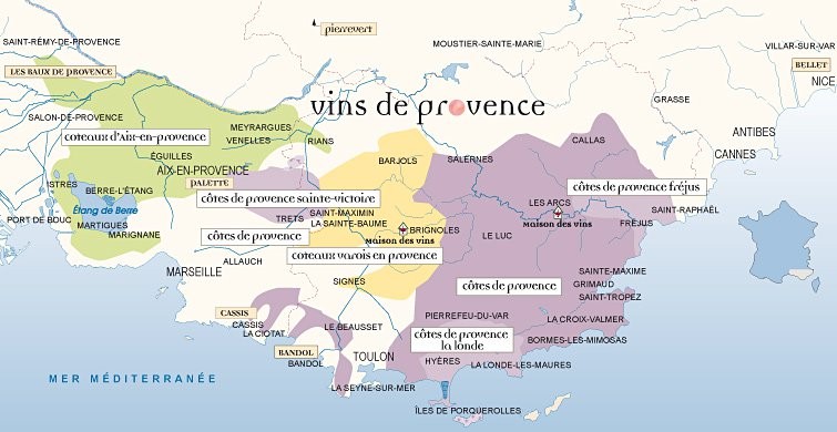 Map of Provence